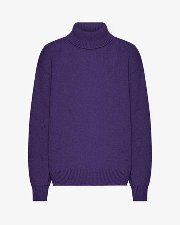 Merino Wool Turtleneck - Ultra Violet S