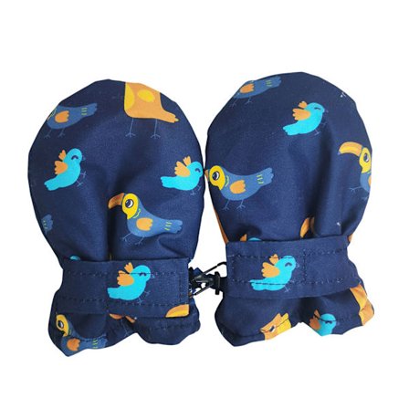 Barnvantar Tecknade Vinter Vindtäta Vattentäta Handskar Tjockt Fleecefodrade Varma Skidhandskar Presenter till Småpojkar Flickor