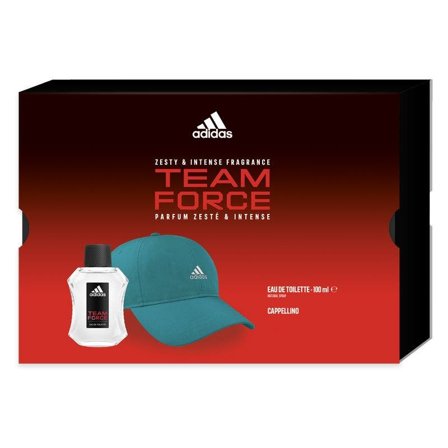 Adidas Cofanetto Team Force Edt 100ml + Cappello Uomo da Baseball