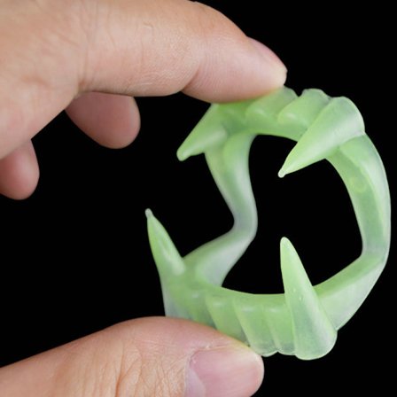 10 st (lysande) vampyrtänder för barn - Halloween vampyr - Clip-on vampyr