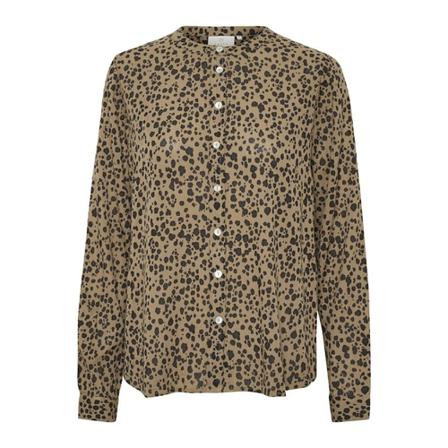 Kaffe KAjaden PPP Shirt Brun, Dame Bluser