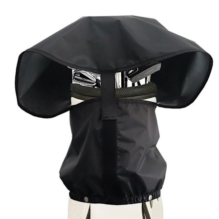 Golf Bag Rain Hood Cover Pack, Svart Regnskydd Paraply for Golf Cart Bags,