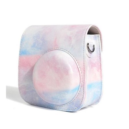 Etui Kompatibel Med Fujifilm Instax Mini 12 Instant Kamera - Kunstlæder Kamerataske Rejsetaske Kameradæksel Etui Med Aftagelig Skulderrem