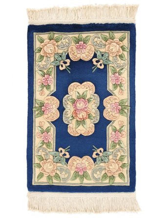 Medalionowy Mały Chińskie 90 Line Dywan 60X90 Wełna