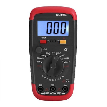 Digital Kondensatormätare Multimeter Professionell Kondensator Testare 0.1pf - 20,000uf Med Lcd Bakgrundsbelysning