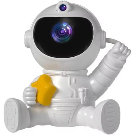 Projektor 3D Astronaut Stjärn Nattlampa