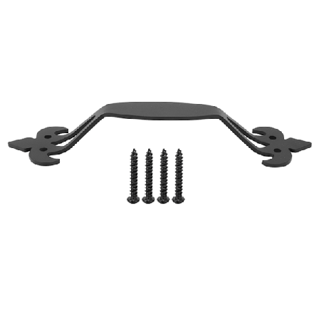 Kolstål skjutbar ladugårdsdörr Handtag Garage skåpdörr Drag för lada hemskåpsdörr