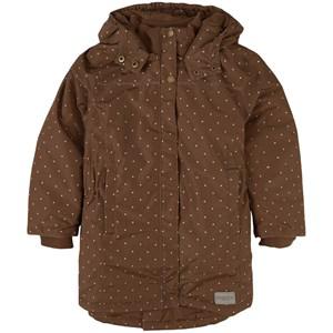 Kids - MarMar Copenhagen Earth Dotty Olga Technical Jacket 10Y/140 - Coats and jackets - 10Y/140 - Brown - Mädchen