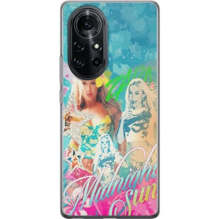 Yhteensopiva Puhelinkuori Huawei nova 8 Pro Seikkailumaailma Steve, Creeper ja eläimillä värikkäässä palikkagrafiikassa