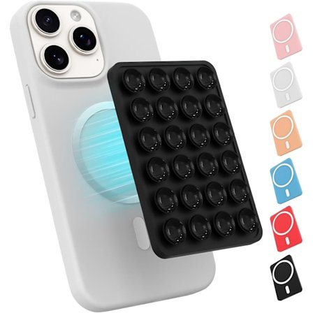 Magnetisk sugekop telefonholder til MagSafe etui, silikone klæbende telefongreb til iPhone