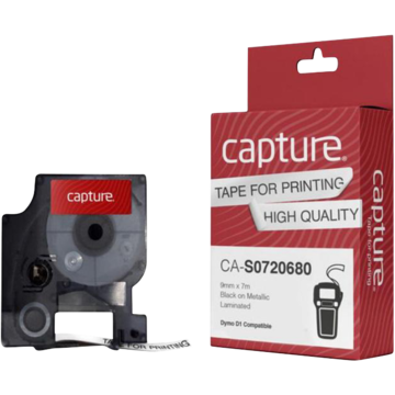 Tape Capture 9 mm Svart/Hvit
