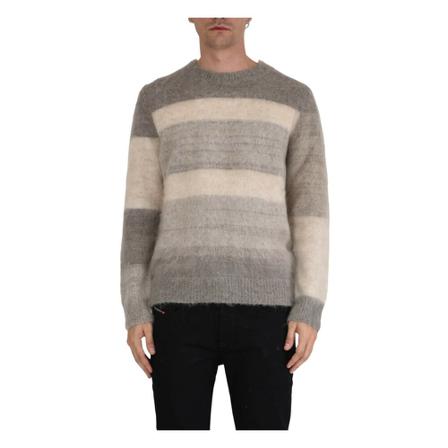 Mauro Grifoni, Round-neck Knitwear Grijs, Heren, Maat:XL