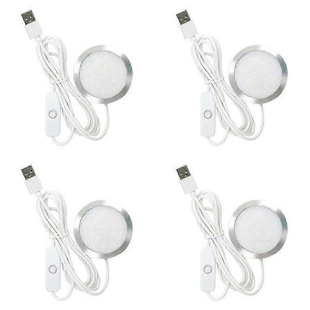 4X DIY LED-lampesett: Kun maskinvare INGEN 3D-printede deler, sterkt lys energieffektiv tilpasset belysning-FM-