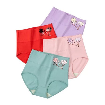 4 st Kvinnors Höga Midja Kalsonger XL