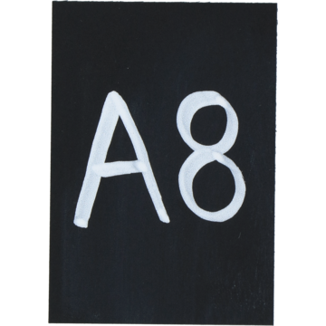 GRIFFELPLAST A8 SORT