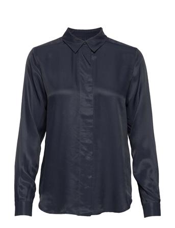 Slfarabella-Odette Ls Shirt Blue Selected Femme