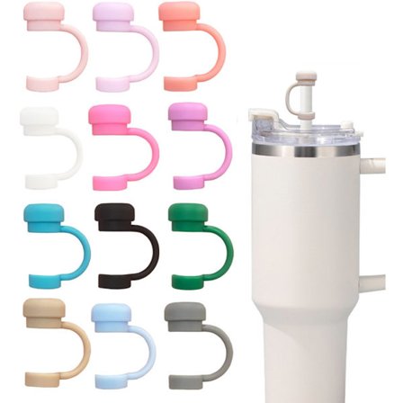 ING Cup -lisävarustesarja, juomalasi, 12 osaa, uudelleenkäytettävät pillikannet, pölytiivis