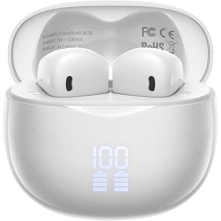 Langattomat nappikuulokkeet, Bluetooth 5.4 -stereokuulokkeet bassolla, nappikuulokkeet melua vaimentavalla mikrofonilla LED-näytöllä, 