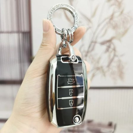 TPU Bilnyckelskal Fodral för Kia RIO 3 QL K2 K3 K4 K5 Sportage 4 Picanto Optima Soul Ceed Sorento Forte Stinger Cerato 2017 2018