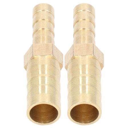 Messing Slangestuds 10mm 3/8 Tomme til 6mm 1/4 Tomme 2-pak