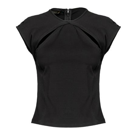 Pinko Trina TOP Neoprene Fluid Sort, Dame