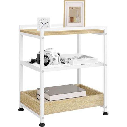 Rootz multifunktionelt sidebord - Rullesofabord - Opbevaringshylde - E1 træmateriale - 40 cm x 53,7 cm x 30 cm