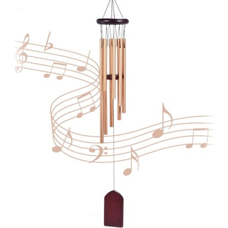 Hjemmeinnredning vindspill, 8 rørs aluminium vindspill, innendørs utendørs