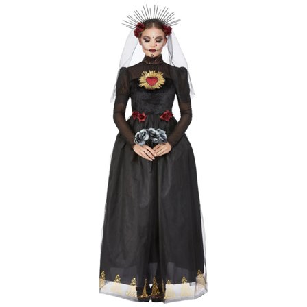Deluxe Day Of The Dead Brudklänning Svart S