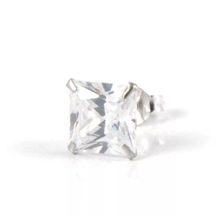 Bling Örhängen - Vit Sten