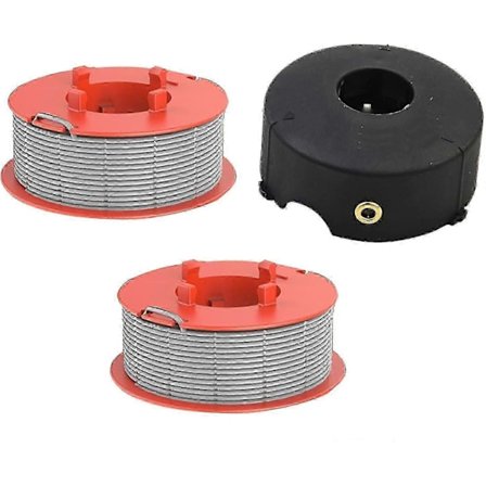 2 Spole Trådspole + 1 Spolelokk for Bosch ART 23 COMBITRIM / ART 26 COMBITRIM Gressklipper F0168001
