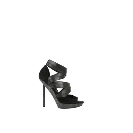 Saint Laurent Vintage Pre-owned Læder heels Sort, Dame Vintage Sko, Størrelse: 40 EU