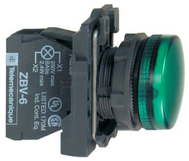 Schneider Electric XB5AVB3 Signallampe 24 V AC/DC, Elfordeling & strømforsyning