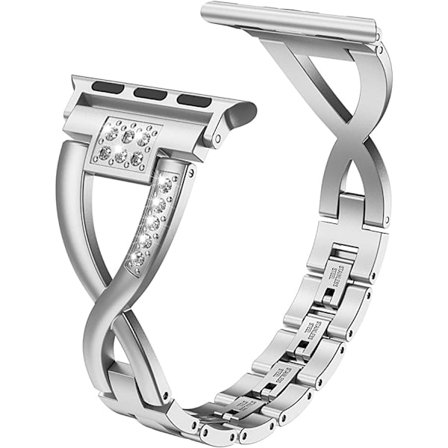 Apple Watch-armband i silver (exklusive klockor), 38 mm 40 mm