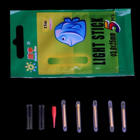 5 stk. Fiske Fluorescerende Lysstav Flyte Lys Natt Klips På Mørk Glødestav