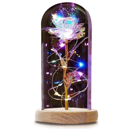 Evig rose i glas, Skønheden og Udyret rose i glaskuppel med KLB