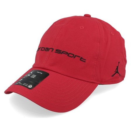 Jordan - Röd unconstructed Keps - Club Cap Gym Red/Black Dad Cap @ Hatstore