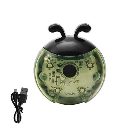 Cykel Mariehøne Lampe Hjul Lys GRØN