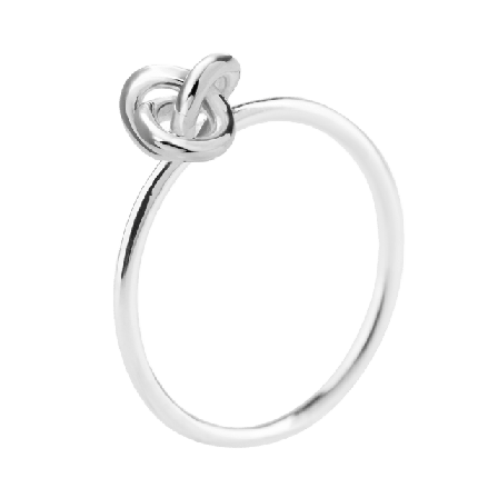 Drakenberg Sjölin Le Knot drop ring, 16,5 Ringar Dam Silver 16