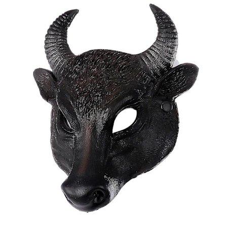 Tyr Masker Pu Sort Dyr Karneval Halloween Fest Maske Til Mænd Kvinder