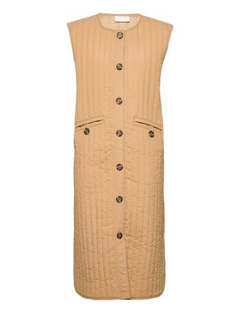 Vitheasa S/L Waistcoat Brown Vila