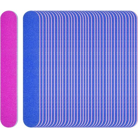 Neglefile, 100 stk. Professionelle dobbeltsidede neglefile med sandpapir 100 240 korn Neglepleje Kunstige negle Formning Reparation til brug i 