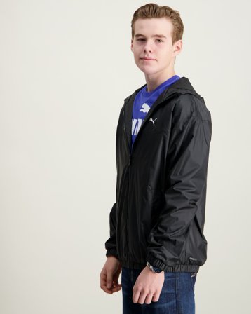 Puma Mesh Lined Windbreaker Schwarz Jacken Jungen - Kids Brand Store