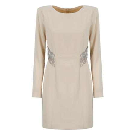 Simona Corsellini, Party Dresses Beige, Dames, Maat:S