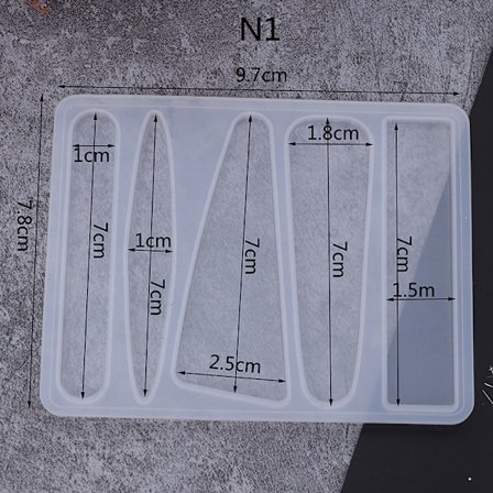 Silikongjutning Kvinnor Flicka Form UV-harts DIY MOLDS -formar Ha