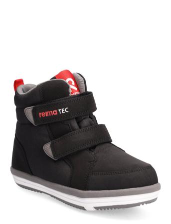 Kids' Sneakers Patter Korkeavartiset Tennarit Musta Reima