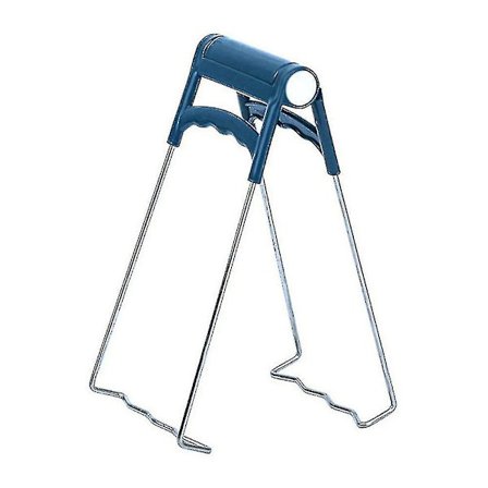 Keittiö ruostumaton teräs anti-kuuma astia kuuma astia lautanen kulho leike pihdit tarttuja työkalu(sininen)