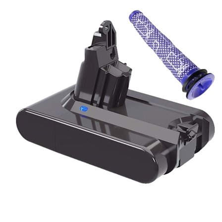 Imuriakun akku, 216V kapasiteetti, yhteensopiva Dyson V6 -mallien kanssa, 1 KAPPALE SUODATTIMELLA