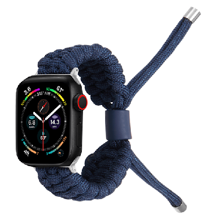 Paracord klockarmband justerbart vävt armband för Apple Watch serie 7/8 45mm Paracord handledsband nylon flätat klockarmband