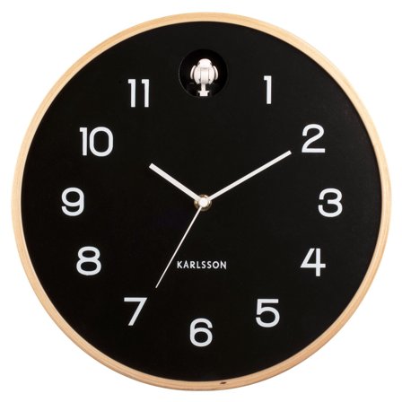 Karlsson Natural Cuckoo väggklocka 31,5 cm, svart | Inredning > Klockor > Väggklocka | Bagaren och Kocken