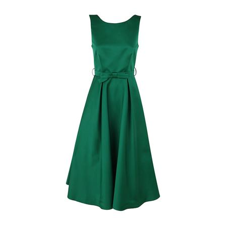 P.a.r.o.s.h. Sleeveless Kjole With BOW ON Waist Grøn, Dame